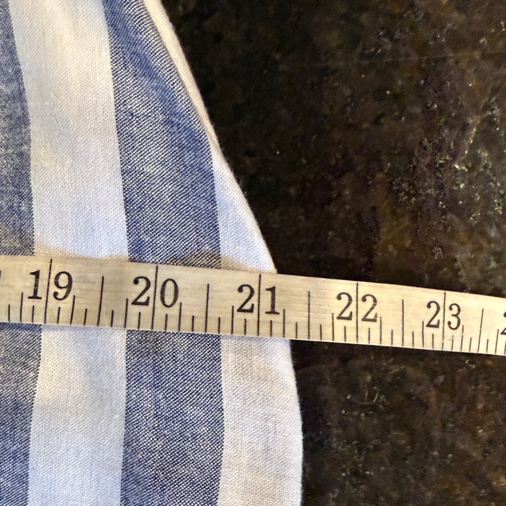 Rails Wren Seattle Stripe Linen/Rayon Dress Size Medium - Picture 9 of 13